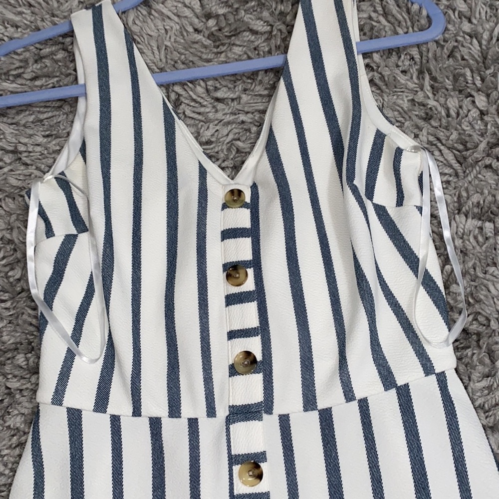 blue & white striped dress - Picture 2 of 3